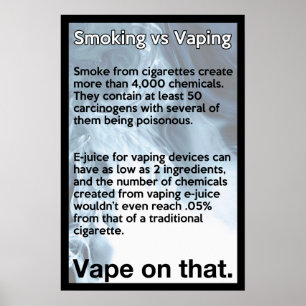 Vape sur cette affiche d'information