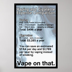 Vape sur cette affiche d'information