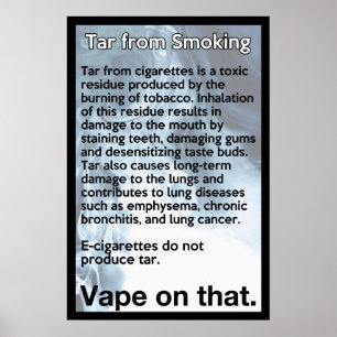 Vape sur cette affiche d'information