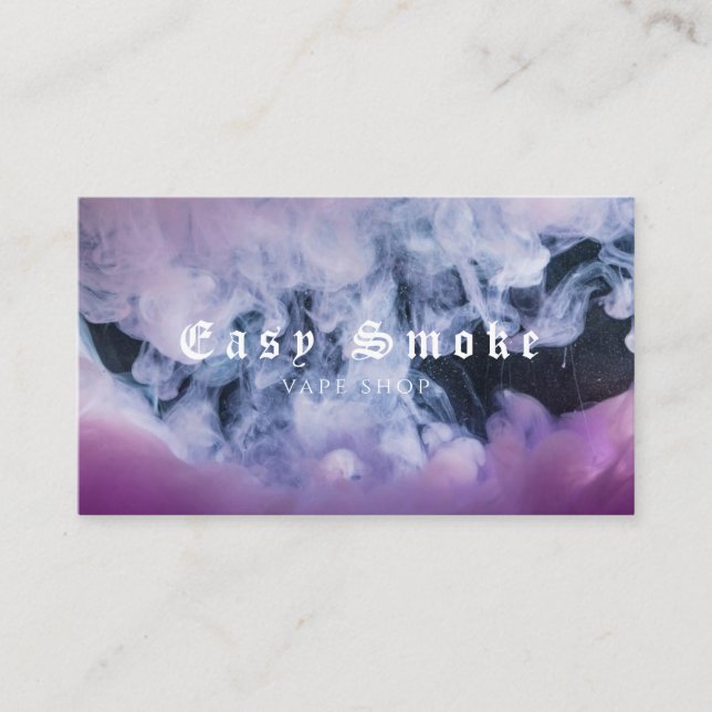 Vape Vape de fumée d'hiver Carte de visite (Devant)