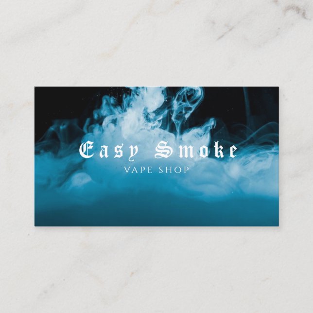 Vape Vape de fumée d'hiver Carte de visite (Devant)