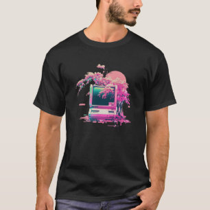 Vaperwave Aesthetic Glitch Retrowave Synthwave  14 T-Shirt