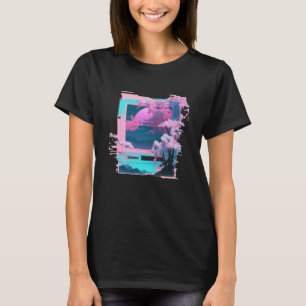 Vaperwave Aesthetic Glitch Retrowave Synthwave  7 T-Shirt