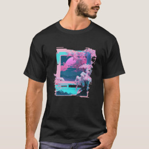 Vaperwave Aesthetic Glitch Retrowave Synthwave 7 T-Shirt