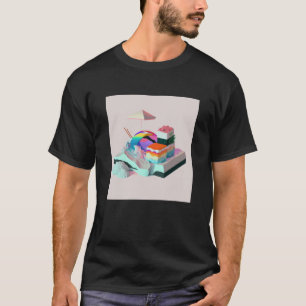 Vaperwave Aesthetic Glitch Sushi Retrowave Synthwa T-Shirt
