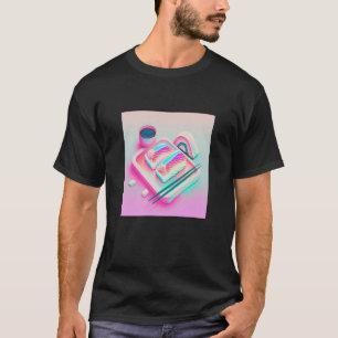 Vaperwave Aesthetic Glitch Sushi Retrowave Synthwa T-Shirt