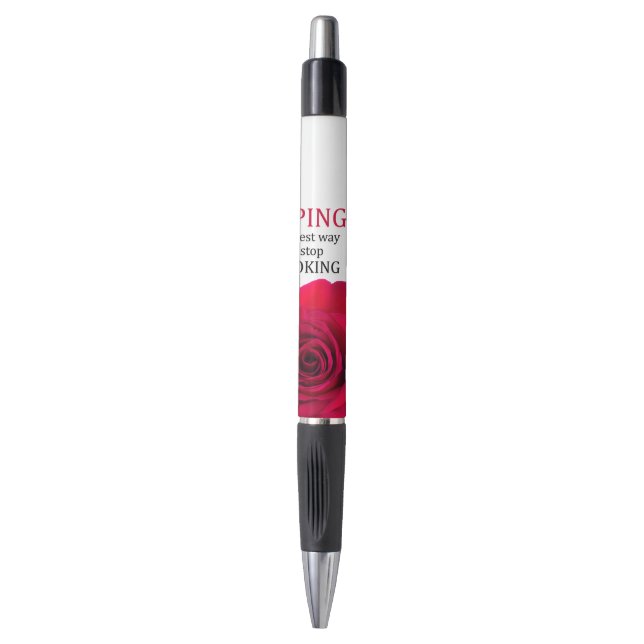 Vaping and rose flower pen (Front Vertical)
