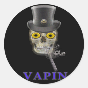 Vaping Classic Round Sticker