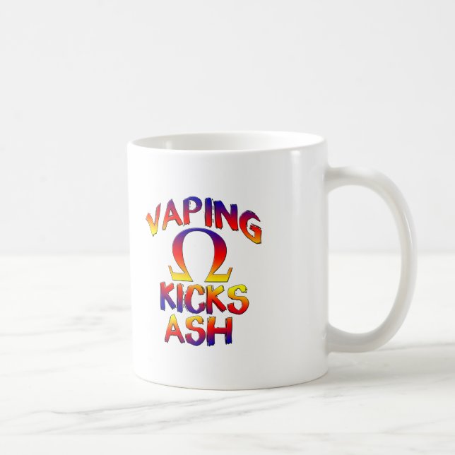 Vaping Kicks Ash Coffee Mugs Cups (Right)