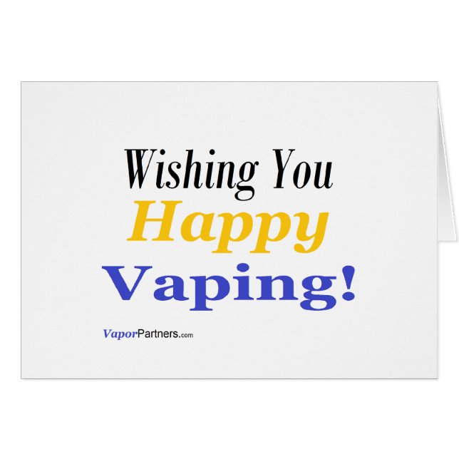 Vaping souhaite des cartes (Devant horizontal)