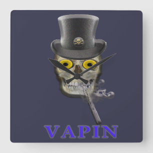 Vaping Square Wall Clock
