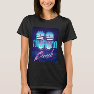 Vaporwave 80 S Retro Miami Beach Aesthetic Vintage T-Shirt