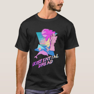 Vaporwave Aesthetic Existential Dread Dolphin Ange T-Shirt