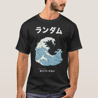 Vaporwave Aesthetic Glitch 80s Retro Great Wave T-Shirt