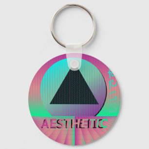 vaporwave aesthetic keychain