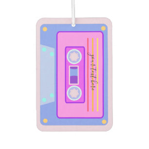 Vaporwave Aesthetic Retro Pink 90s Audio Cassette Air Freshener