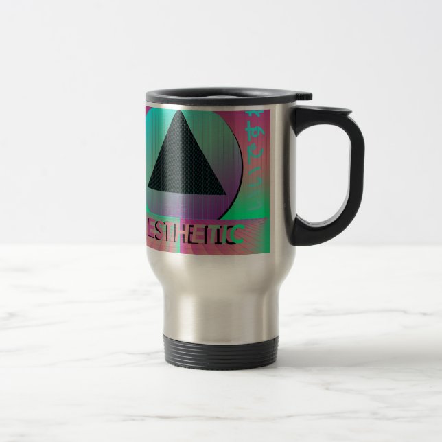 vaporwave aesthetic travel mug (Right)
