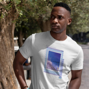 Vaporwave Anime Landscape   T-Shirt