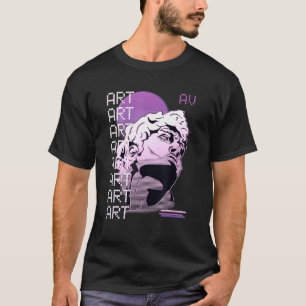 Vaporwave Art Statue Sculpture Japanese 80s Retro T-Shirt