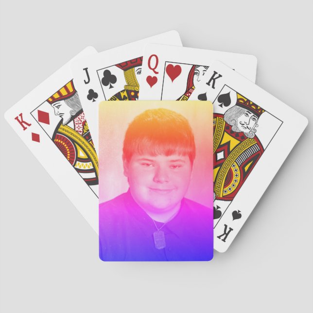 Vaporwave Big Jake Playing Cards (Back)
