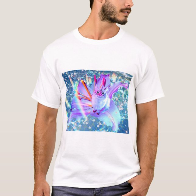 Vaporwave Cat - T-shirt  (Devant)