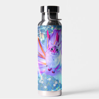Vaporwave Cat Water Bottle