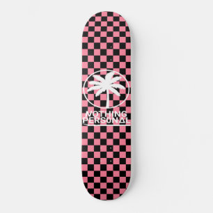 Vaporwave Chequerboard Pattern Skateboard