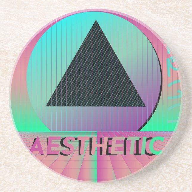 vaporwave esthetic coaster (Front)