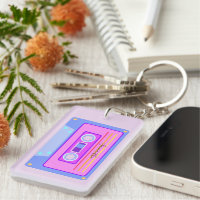 Vaporwave esthétique Retro rose 90s Audio Cassette
