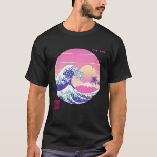 Vaporwave Great Wave Japanese Aesthetic T-Shirt
