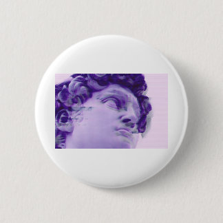 Vaporwave greek glitch statue 2 inch round button