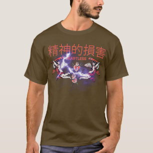 Vaporwave Japan Kanij Angel Valentine Heartless Gr T-Shirt