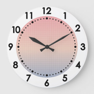 Vaporwave Large Clock