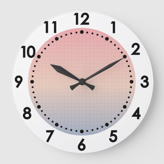 Vaporwave Large Clock (Front)