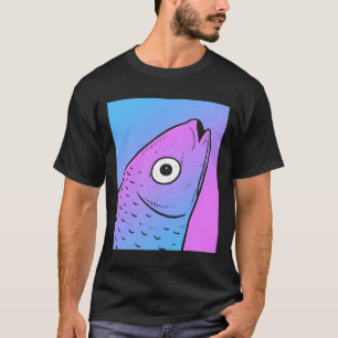Vaporwave Mullet Aesthetic Pastel Goth Fish T-Shirt