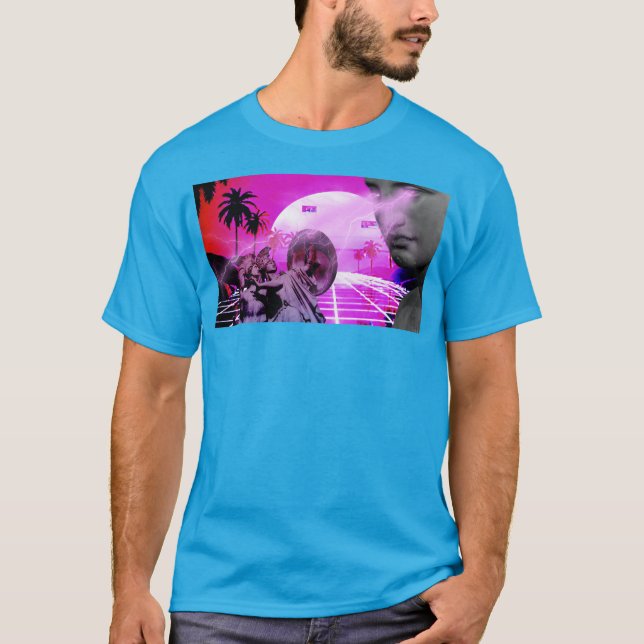 Vaporwave Synthwave Retro 1980s Style T-Shirt (Front)