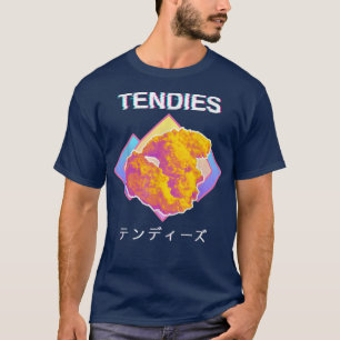 Vaporwave Tendies Chicken Tenders Japanese Kanji  T-Shirt