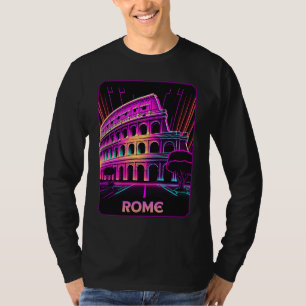 Vaporwave The Colosseum Rome Italy Retro 80s T-Shirt