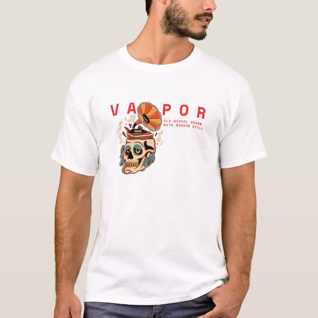 Vapour: Old-School Charm with Modern Style! T-Shirt (Front)