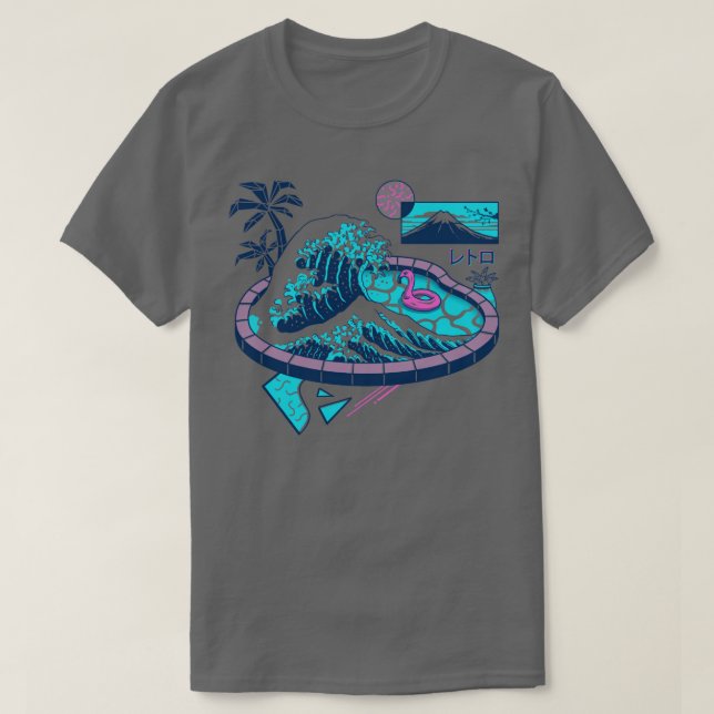 Vapour Wave Pool  T-Shirt (Design Front)