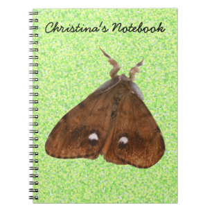 Vapourer Moth Customizable Notebook