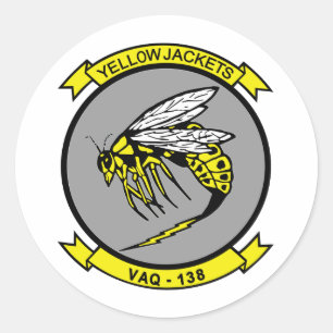 VAQ-138 Yellow Jackets Classic Round Sticker