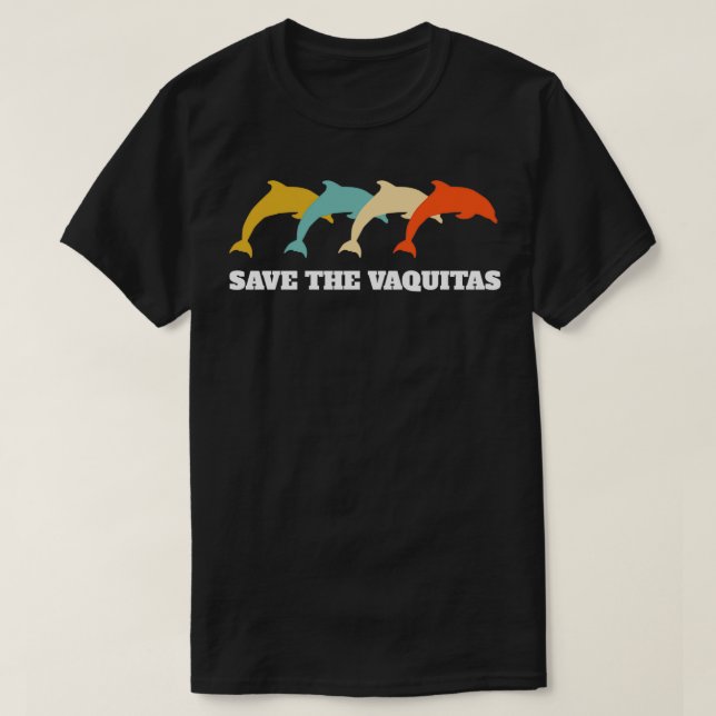 Vaquita Retro Vintage Gift T-Shirt (Design Front)