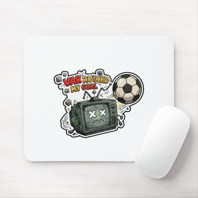 VAR Ruined My Goal Mouse Pad (With Mouse)