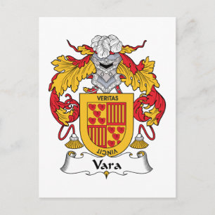 Vara Family Crest Postcard