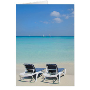 Varadero, Cuba. Sand And Beach Chairs