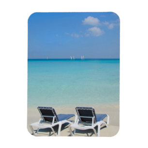 Varadero, Cuba. Sand And Beach Chairs Magnet
