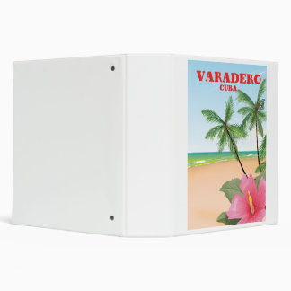 Varadero Cuban beach travel poster Binder