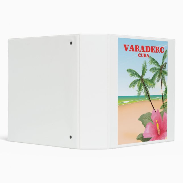 Varadero Cuban beach travel poster Binder (Background)