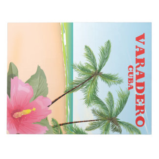 Varadero Cuban beach travel poster Notepad